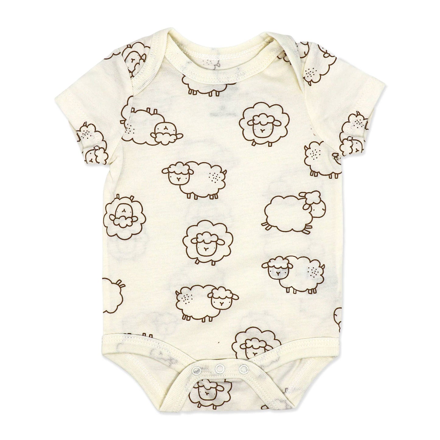 Neutral 3-Pack Bodysuit: Sheep