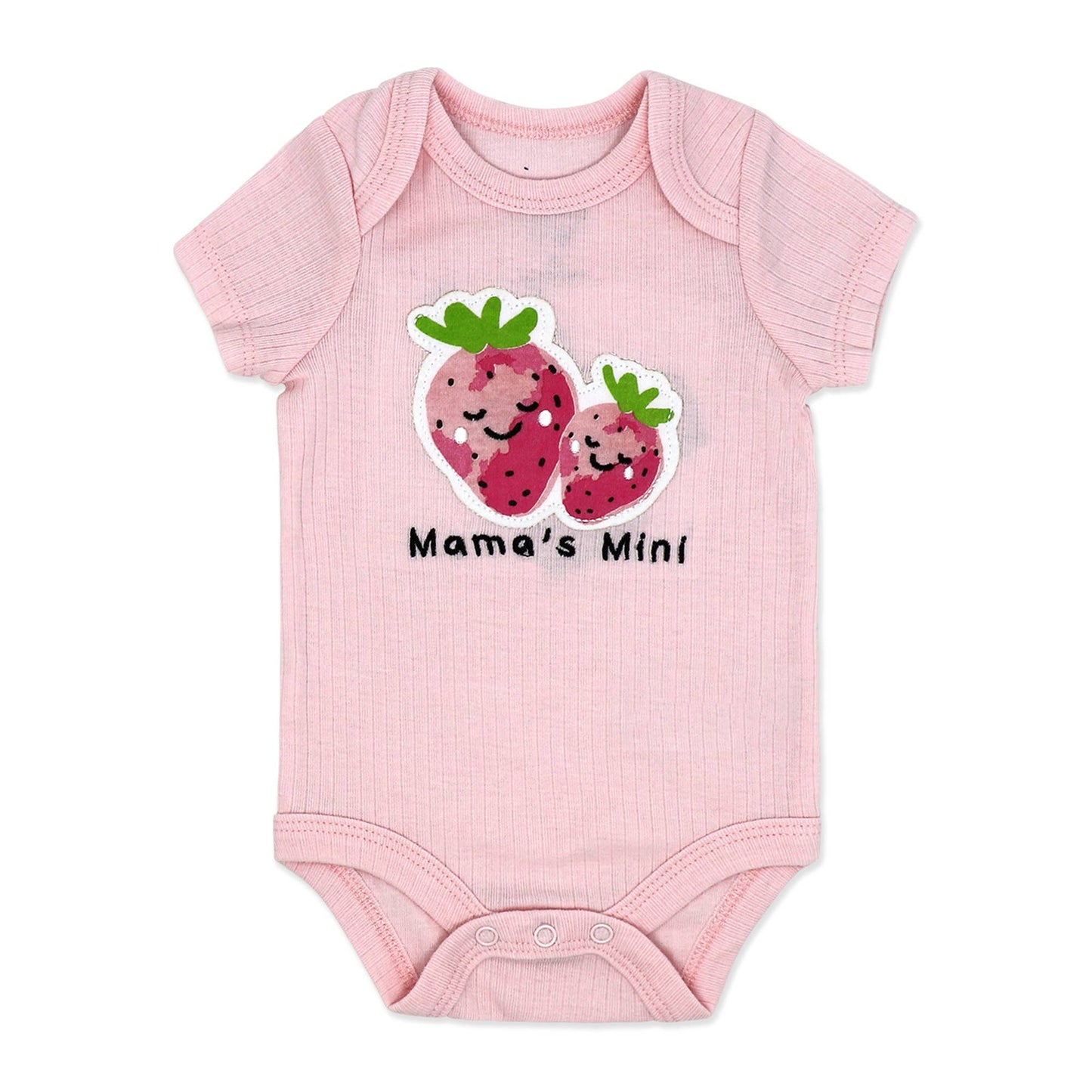 Girls 3-Pack Bodysuit: Strawberry