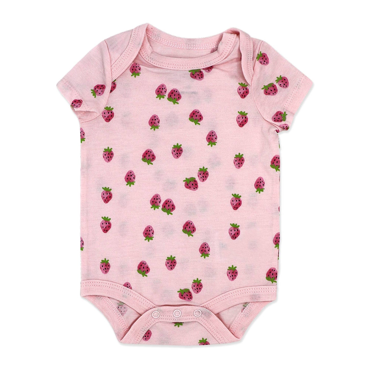 Girls 3-Pack Bodysuit: Strawberry